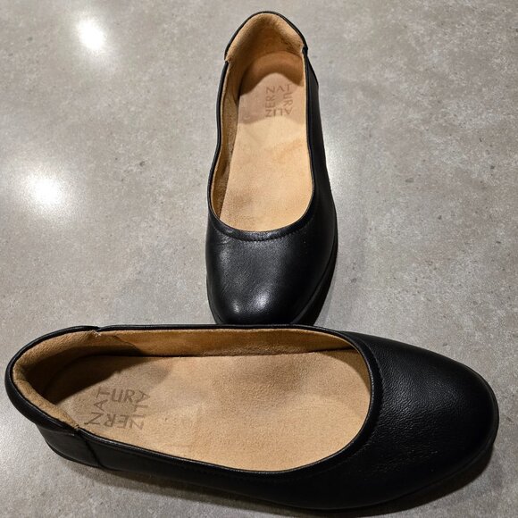 NATURALIZER  Dream Pairs Women's Leather Upper Ballet Flats - Black - Size 7.5M - Picture 2 of 15
